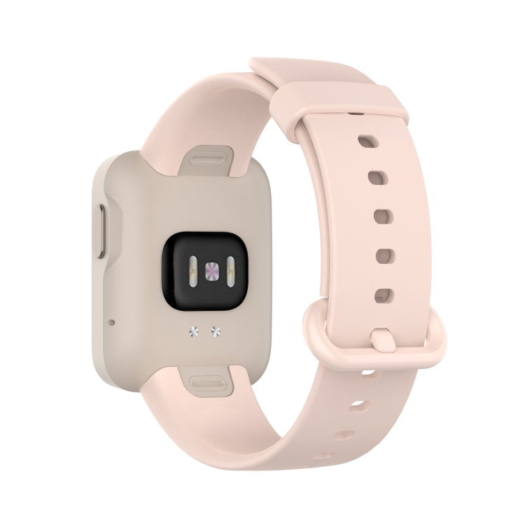 For Xiaomi Mi Watch Lite / Redmi Watch Silicone Watch Band, Size: One Size(Light Pink) - Watch Bands by buy2fix | Online Shopping UK | buy2fix