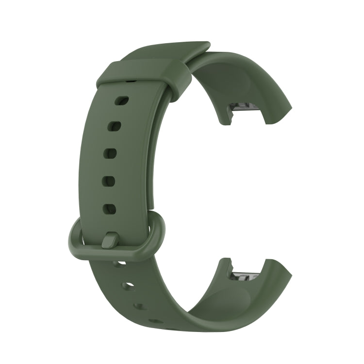 For Xiaomi Mi Watch Lite / Redmi Watch Silicone Watch Band, Size: One Size(Dark Green) - Watch Bands by buy2fix | Online Shopping UK | buy2fix