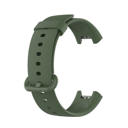 For Xiaomi Mi Watch Lite / Redmi Watch Silicone Watch Band, Size: One Size(Dark Green) - Watch Bands by buy2fix | Online Shopping UK | buy2fix