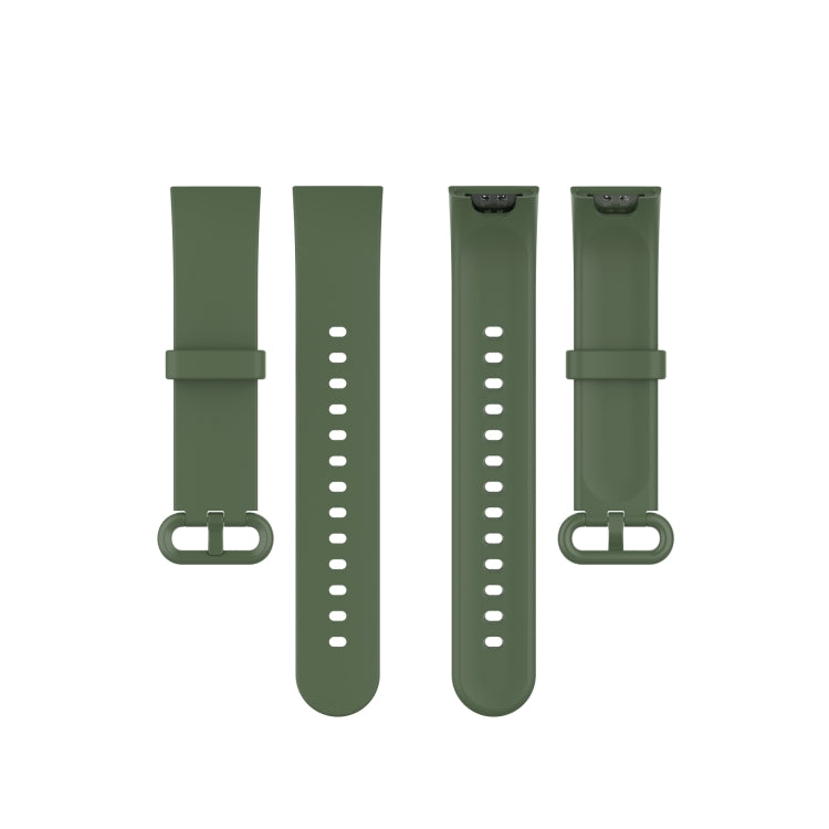 For Xiaomi Mi Watch Lite / Redmi Watch Silicone Watch Band, Size: One Size(Dark Green) - Watch Bands by buy2fix | Online Shopping UK | buy2fix