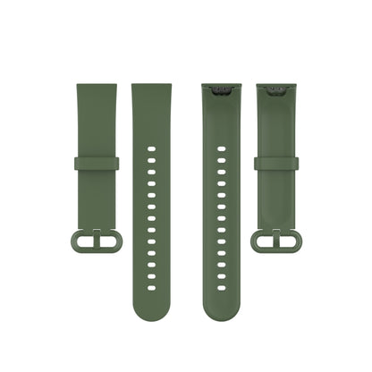 For Xiaomi Mi Watch Lite / Redmi Watch Silicone Watch Band, Size: One Size(Dark Green) - Watch Bands by buy2fix | Online Shopping UK | buy2fix