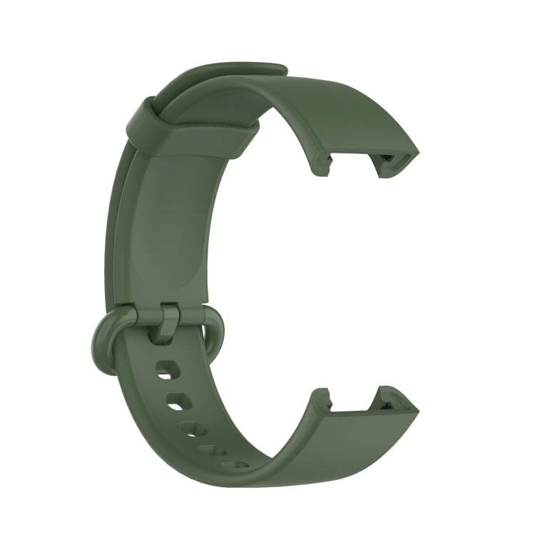 For Xiaomi Mi Watch Lite / Redmi Watch Silicone Watch Band, Size: One Size(Dark Green) - Watch Bands by buy2fix | Online Shopping UK | buy2fix