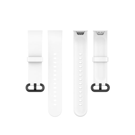 For Xiaomi Mi Watch Lite / Redmi Watch Silicone Watch Band, Size: One Size(White) - Watch Bands by buy2fix | Online Shopping UK | buy2fix