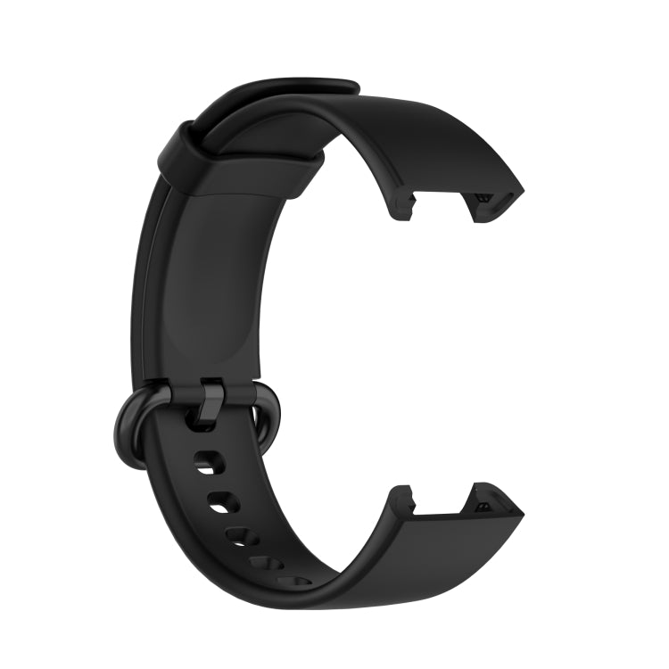 For Xiaomi Mi Watch Lite / Redmi Watch Silicone Watch Band, Size: One Size(Black) - Watch Bands by buy2fix | Online Shopping UK | buy2fix