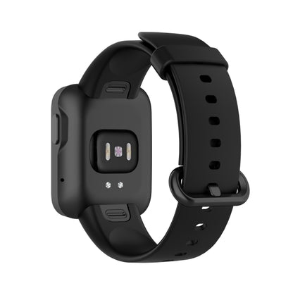 For Xiaomi Mi Watch Lite / Redmi Watch Silicone Watch Band, Size: One Size(Black) - Watch Bands by buy2fix | Online Shopping UK | buy2fix