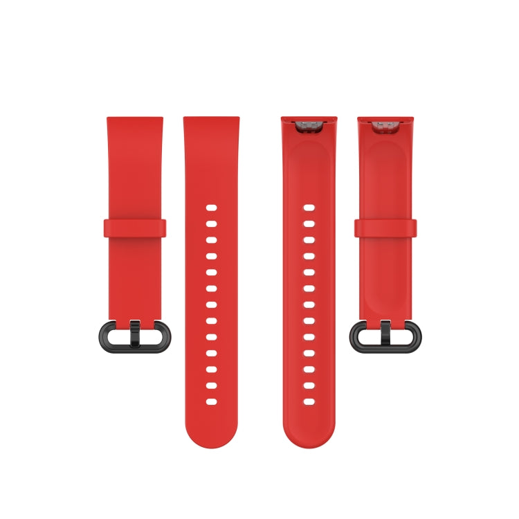 For Xiaomi Mi Watch Lite / Redmi Watch Silicone Watch Band, Size: One Size(Red) - Watch Bands by buy2fix | Online Shopping UK | buy2fix