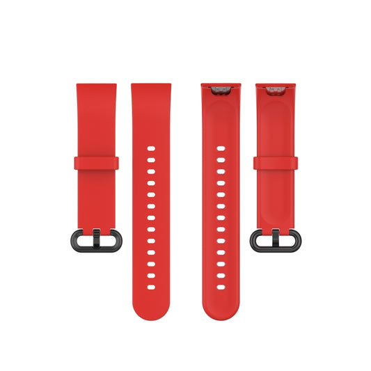 For Xiaomi Mi Watch Lite / Redmi Watch Silicone Watch Band, Size: One Size(Red) - Watch Bands by buy2fix | Online Shopping UK | buy2fix