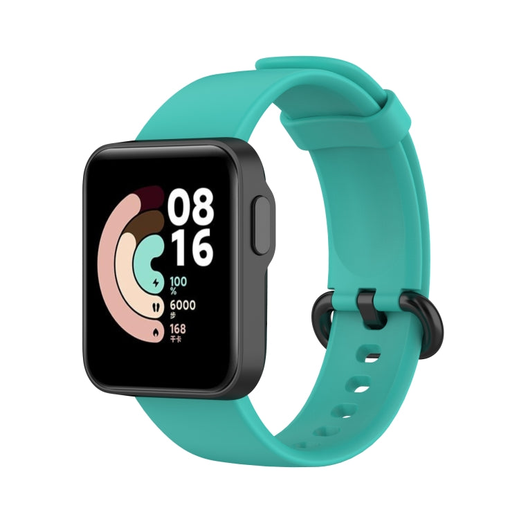 For Xiaomi Mi Watch Lite / Redmi Watch Silicone Watch Band, Size: One Size(Mint Green) - Watch Bands by buy2fix | Online Shopping UK | buy2fix