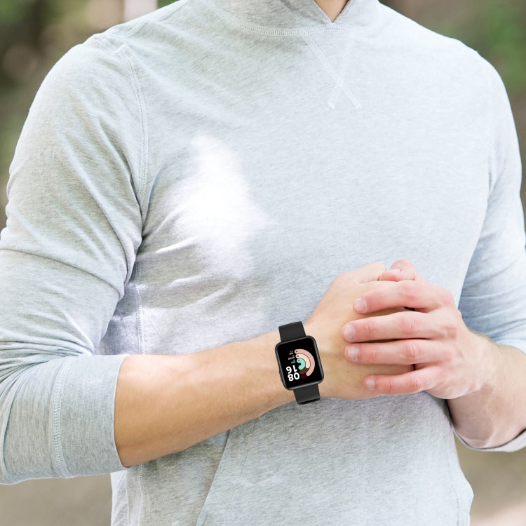 For Xiaomi Mi Watch Lite / Redmi Watch Silicone Watch Band, Size: One Size(Navy Blue) - Watch Bands by buy2fix | Online Shopping UK | buy2fix