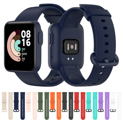 For Xiaomi Mi Watch Lite / Redmi Watch Silicone Watch Band, Size: One Size(Navy Blue) - Watch Bands by buy2fix | Online Shopping UK | buy2fix