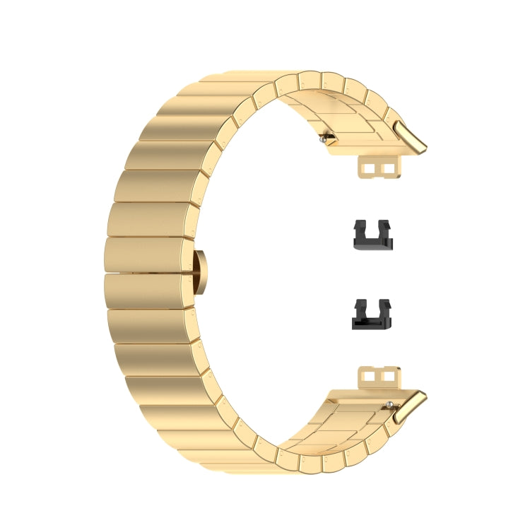 For Huawei Watch Fit Stainless Steel Watch Band(Gold) by buy2fix