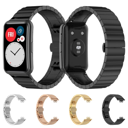 For Huawei Watch Fit Stainless Steel Watch Band(Gold) by buy2fix