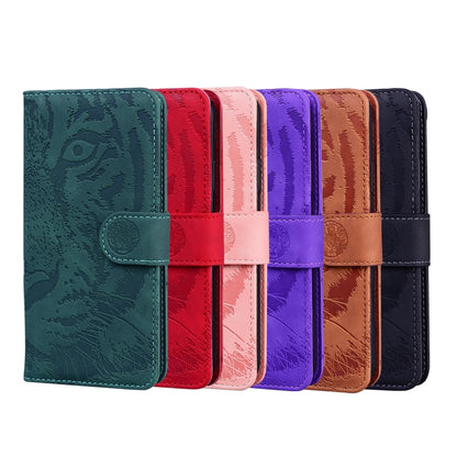 For Nokia 5.4 Tiger Embossing Pattern Horizontal Flip Leather Case with Holder & Card Slots & Wallet(Pink) - Nokia Cases by buy2fix | Online Shopping UK | buy2fix
