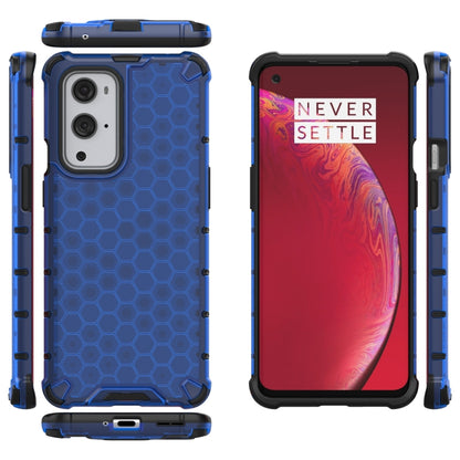 For  OnePlus 9 Pro Shockproof Honeycomb PC + TPU Case(Blue) - OnePlus Cases by buy2fix | Online Shopping UK | buy2fix