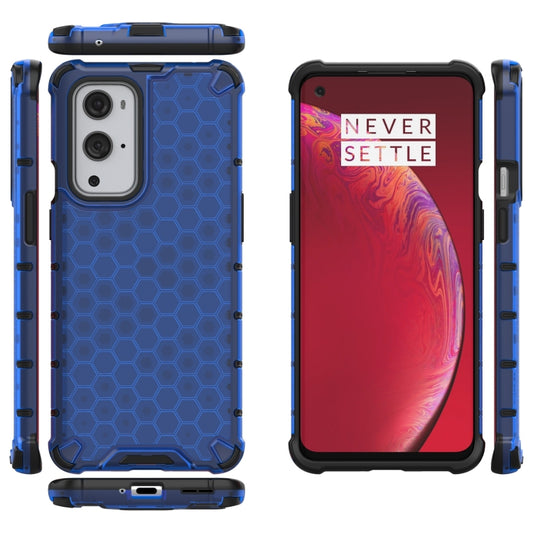 For  OnePlus 9 Pro Shockproof Honeycomb PC + TPU Case(Blue) - OnePlus Cases by buy2fix | Online Shopping UK | buy2fix