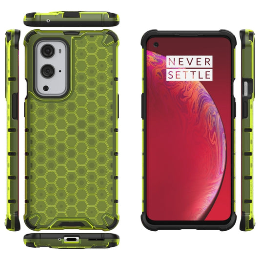For  OnePlus 9 Pro Shockproof Honeycomb PC + TPU Case(Green) - OnePlus Cases by buy2fix | Online Shopping UK | buy2fix