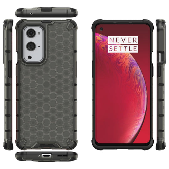 For  OnePlus 9 Pro Shockproof Honeycomb PC + TPU Case(Black)