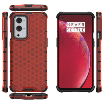 For  OnePlus 9 Pro Shockproof Honeycomb PC + TPU Case(Red) - OnePlus Cases by buy2fix | Online Shopping UK | buy2fix