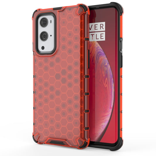 For  OnePlus 9 Pro Shockproof Honeycomb PC + TPU Case(Red) - OnePlus Cases by buy2fix | Online Shopping UK | buy2fix