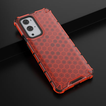 For  OnePlus 9 Pro Shockproof Honeycomb PC + TPU Case(Red) - OnePlus Cases by buy2fix | Online Shopping UK | buy2fix