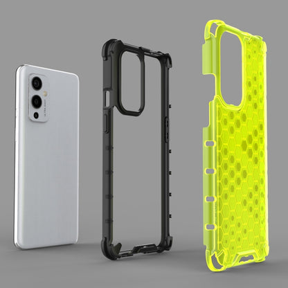 For  OnePlus 9 Shockproof Honeycomb PC + TPU Case(Blue) - OnePlus Cases by buy2fix | Online Shopping UK | buy2fix