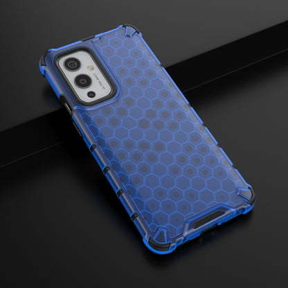 For  OnePlus 9 Shockproof Honeycomb PC + TPU Case(Blue) - OnePlus Cases by buy2fix | Online Shopping UK | buy2fix