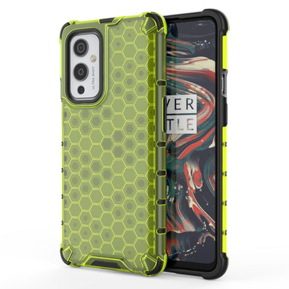 For  OnePlus 9 Shockproof Honeycomb PC + TPU Case(Green) - OnePlus Cases by buy2fix | Online Shopping UK | buy2fix