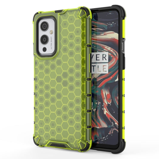 For  OnePlus 9 Shockproof Honeycomb PC + TPU Case(Green) - OnePlus Cases by buy2fix | Online Shopping UK | buy2fix