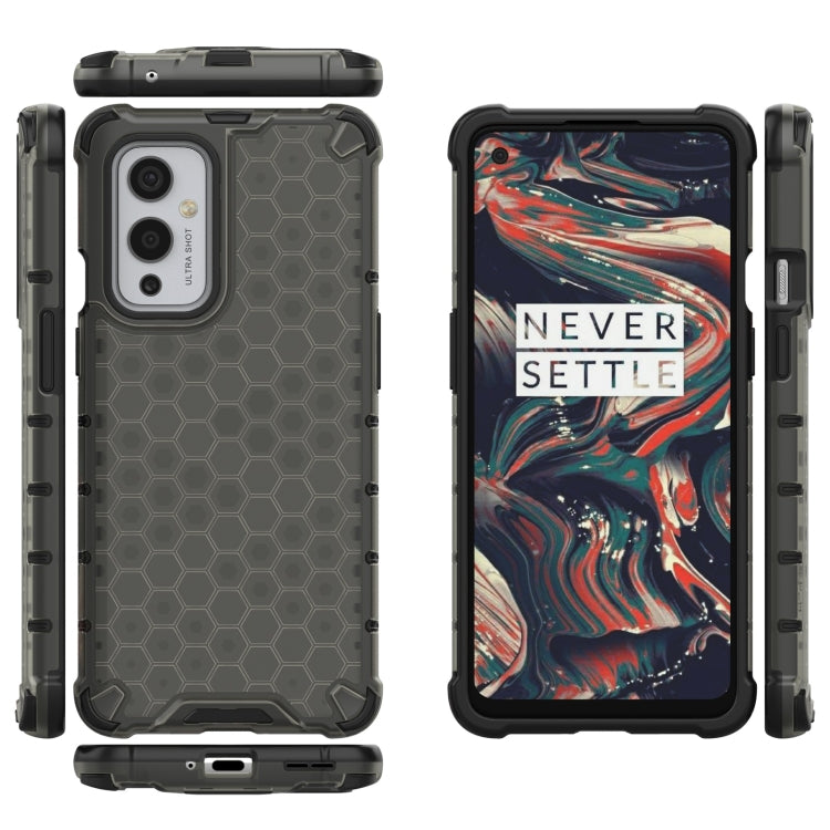 For  OnePlus 9 Shockproof Honeycomb PC + TPU Case(Black) - OnePlus Cases by buy2fix | Online Shopping UK | buy2fix