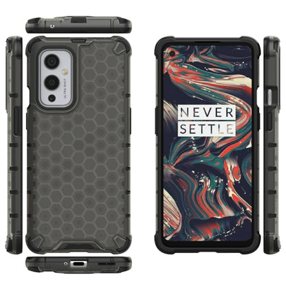For  OnePlus 9 Shockproof Honeycomb PC + TPU Case(Black) - OnePlus Cases by buy2fix | Online Shopping UK | buy2fix