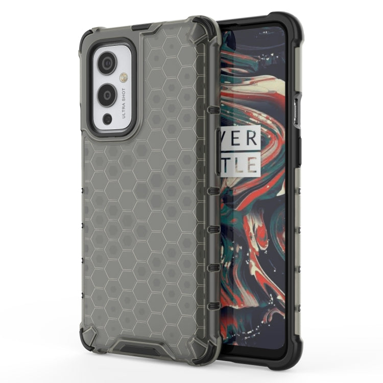 For  OnePlus 9 Shockproof Honeycomb PC + TPU Case(Black) - OnePlus Cases by buy2fix | Online Shopping UK | buy2fix