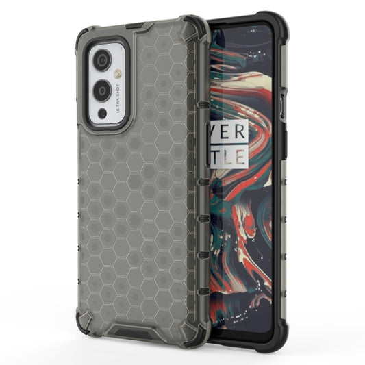 For  OnePlus 9 Shockproof Honeycomb PC + TPU Case(Black) - OnePlus Cases by buy2fix | Online Shopping UK | buy2fix