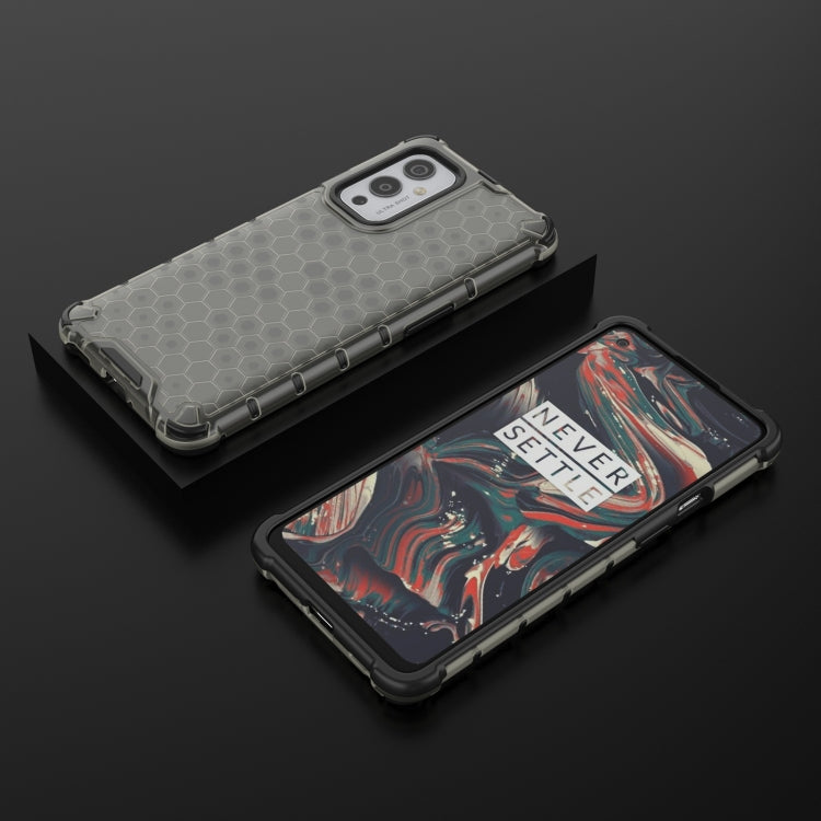 For  OnePlus 9 Shockproof Honeycomb PC + TPU Case(Black) - OnePlus Cases by buy2fix | Online Shopping UK | buy2fix