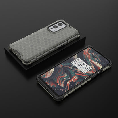 For  OnePlus 9 Shockproof Honeycomb PC + TPU Case(Black) - OnePlus Cases by buy2fix | Online Shopping UK | buy2fix