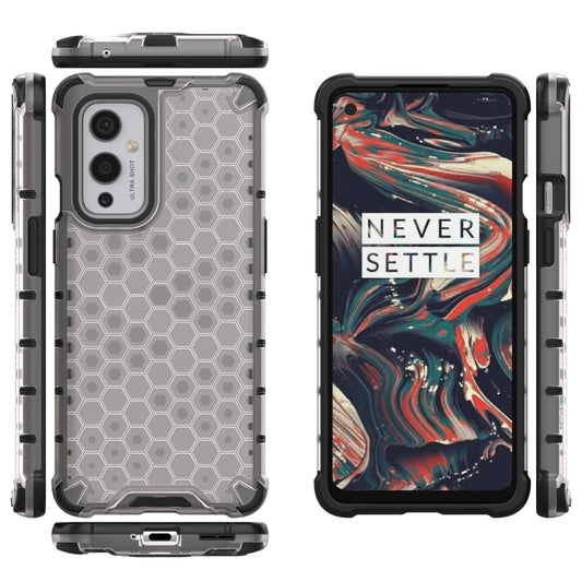 For  OnePlus 9 Shockproof Honeycomb PC + TPU Case(White) - OnePlus Cases by buy2fix | Online Shopping UK | buy2fix