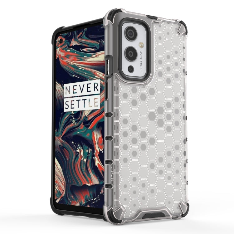 For  OnePlus 9 Shockproof Honeycomb PC + TPU Case(White) - OnePlus Cases by buy2fix | Online Shopping UK | buy2fix