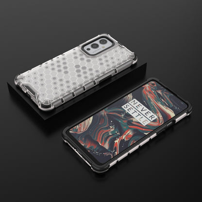 For  OnePlus 9 Shockproof Honeycomb PC + TPU Case(White) - OnePlus Cases by buy2fix | Online Shopping UK | buy2fix
