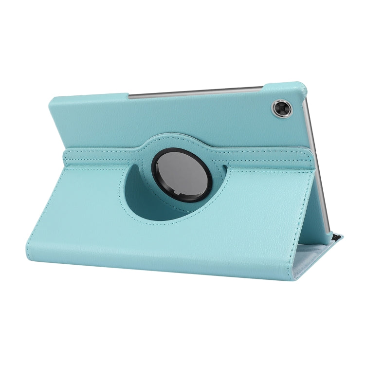For Lenovo Tab M10 Plus 10.3 360 Degree Rotation Litchi Texture Flip Leather Case with Holder(Sky Blue) - Lenovo by buy2fix | Online Shopping UK | buy2fix