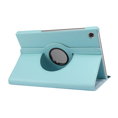 For Lenovo Tab M10 Plus 10.3 360 Degree Rotation Litchi Texture Flip Leather Case with Holder(Sky Blue) - Lenovo by buy2fix | Online Shopping UK | buy2fix