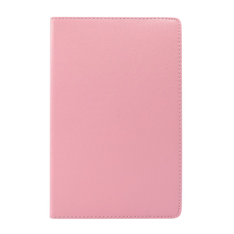 For Lenovo Tab M10 Plus 10.3 360 Degree Rotation Litchi Texture Flip Leather Case with Holder(Pink) - Lenovo by buy2fix | Online Shopping UK | buy2fix
