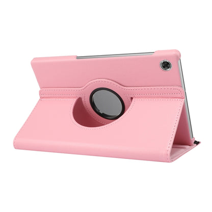 For Lenovo Tab M10 Plus 10.3 360 Degree Rotation Litchi Texture Flip Leather Case with Holder(Pink) - Lenovo by buy2fix | Online Shopping UK | buy2fix