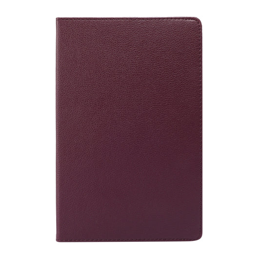For Lenovo Tab M10 Plus 10.3 360 Degree Rotation Litchi Texture Flip Leather Case with Holder(Purple) - Lenovo by buy2fix | Online Shopping UK | buy2fix