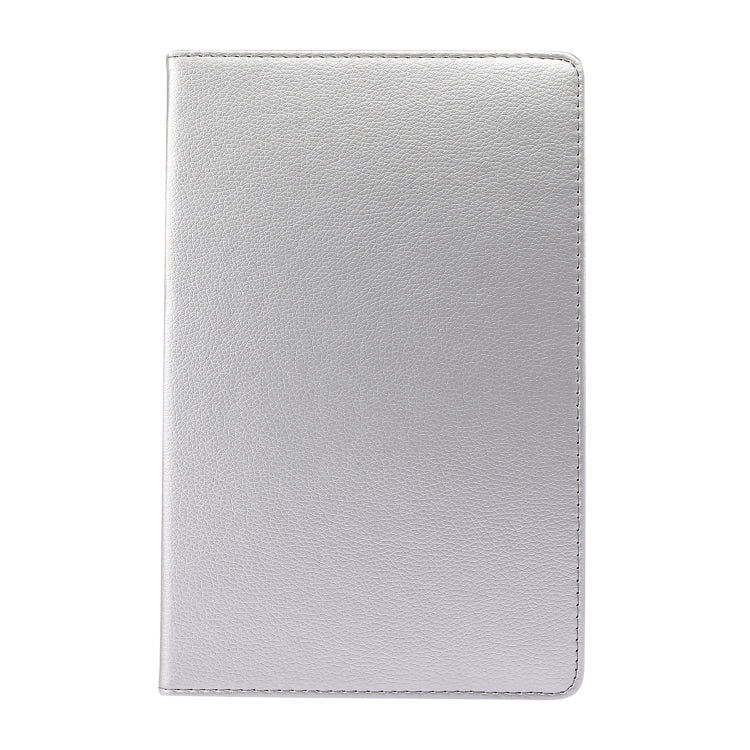 For Lenovo Tab M10 Plus 10.3 360 Degree Rotation Litchi Texture Flip Leather Case with Holder(Silver) - Lenovo by buy2fix | Online Shopping UK | buy2fix