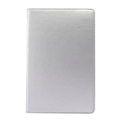 For Lenovo Tab M10 Plus 10.3 360 Degree Rotation Litchi Texture Flip Leather Case with Holder(Silver) - Lenovo by buy2fix | Online Shopping UK | buy2fix