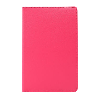 For Lenovo Tab M10 Plus 10.3 360 Degree Rotation Litchi Texture Flip Leather Case with Holder(Rose Red) - Lenovo by buy2fix | Online Shopping UK | buy2fix