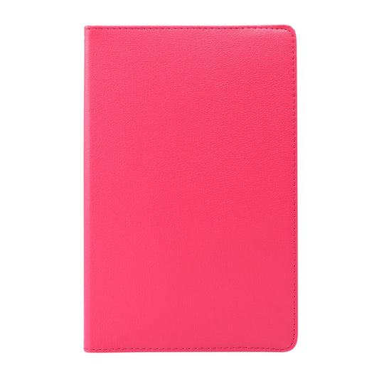 For Lenovo Tab M10 Plus 10.3 360 Degree Rotation Litchi Texture Flip Leather Case with Holder(Rose Red) - Lenovo by buy2fix | Online Shopping UK | buy2fix