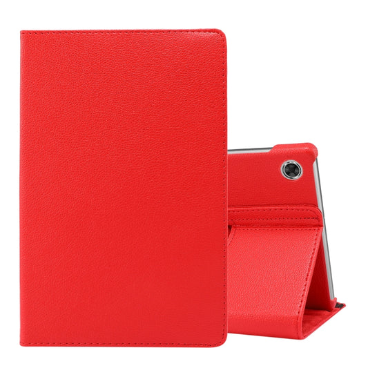 For Lenovo Tab M10 Plus 10.3 360 Degree Rotation Litchi Texture Flip Leather Case with Holder(Red) - Lenovo by buy2fix | Online Shopping UK | buy2fix