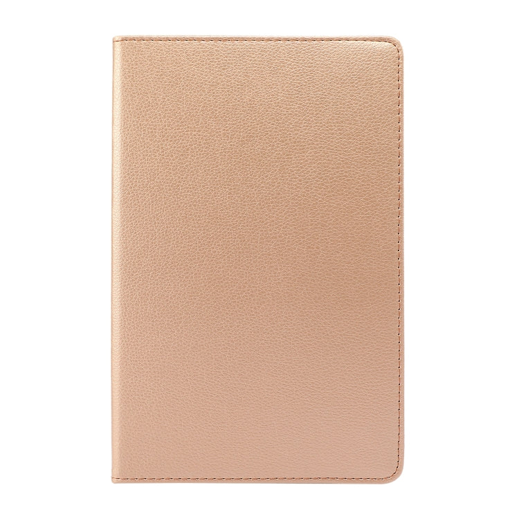 For Lenovo Tab M10 Plus 10.3 360 Degree Rotation Litchi Texture Flip Leather Case with Holder(Gold) - Lenovo by buy2fix | Online Shopping UK | buy2fix