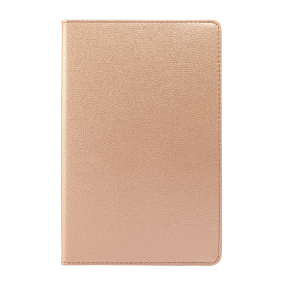 For Lenovo Tab M10 Plus 10.3 360 Degree Rotation Litchi Texture Flip Leather Case with Holder(Gold) - Lenovo by buy2fix | Online Shopping UK | buy2fix