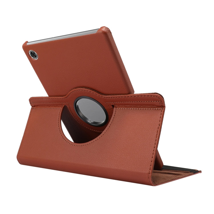 For Lenovo Tab M10 Plus 10.3 360 Degree Rotation Litchi Texture Flip Leather Case with Holder(Pink) - Lenovo by buy2fix | Online Shopping UK | buy2fix